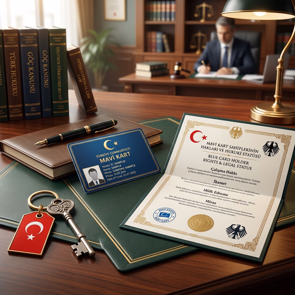 Erbrecht und Immobilienrechte von Inhabern der Blauen Karte in der Türkei | Update 2026